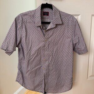 UNTUCKit Red and Gray Casual Button Down Shirt